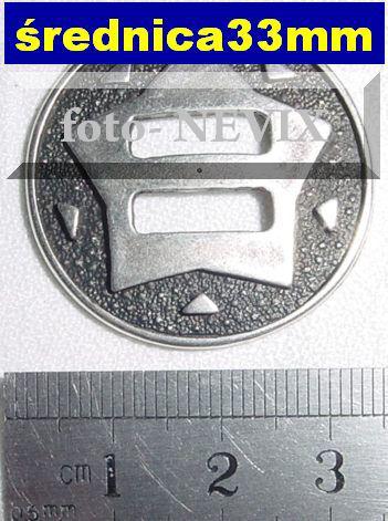 CONCHO OKRGE 33mm stare srebro