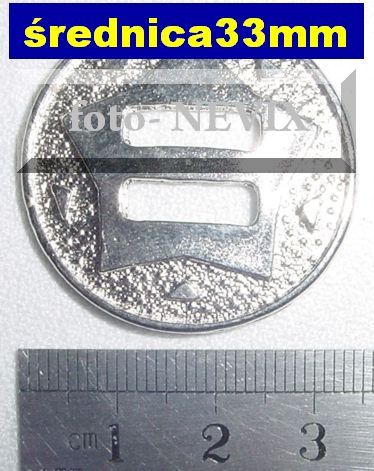 CONCHO OKRGE 33mm nikiel poysk