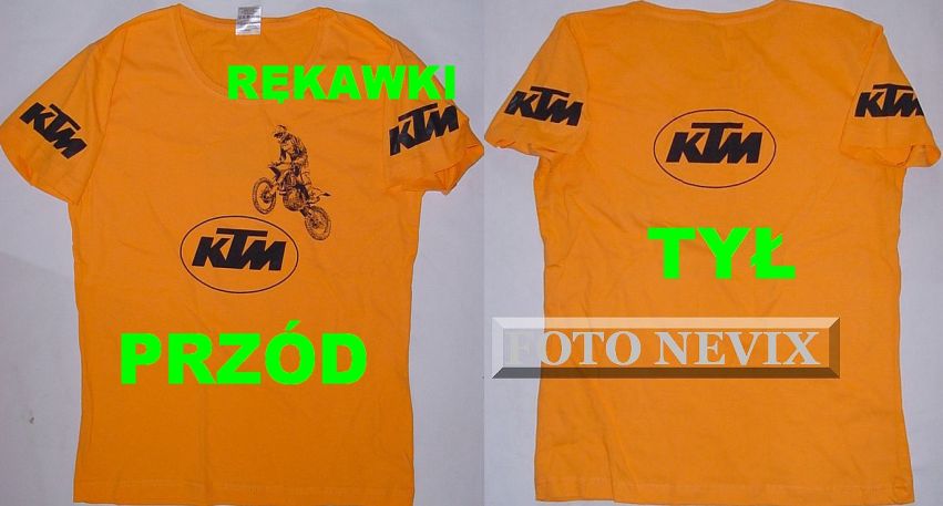 Bluzeczka KTM damska orange pomaraczowa 