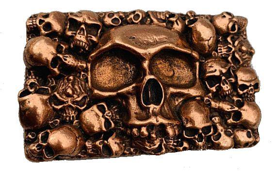 Czaszki skull's klamra z mosidzu na pasek 38mm