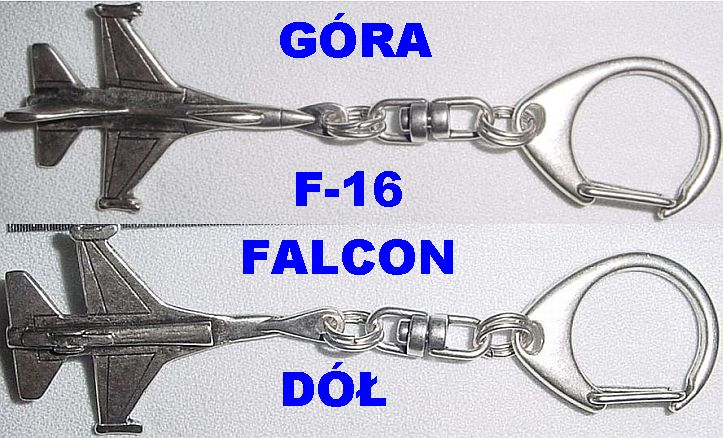 F-16 FALCON brelok, zawieszka 3D